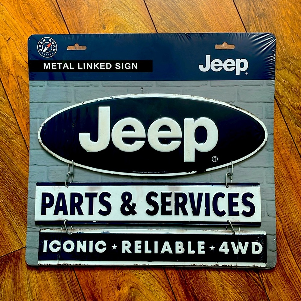 Metal Jeep Sign
